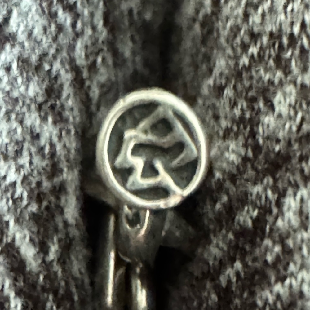 Travis Walker Double Cross Fish Hook Pendant with Chain in Solid Sterling Silver - Picture 6 of 9